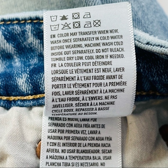 American Eagle hi rise jegging acid wash distressed next level stretch size 00P - Picture 5 of 12